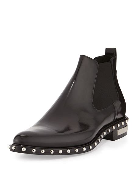 givenchy studded leather chelsea boot